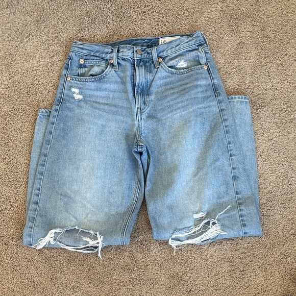 GAP Light Blue Barrel Leg Jeans - Picture 2 of 3